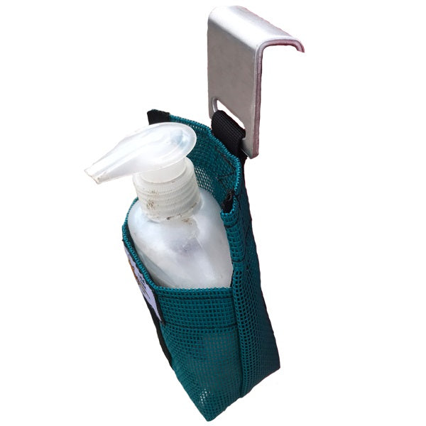 mesh hand soap holder with hook
