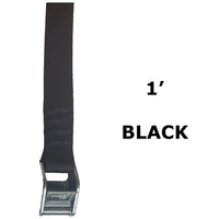Load image into Gallery viewer, 1&quot; x 1&#39; Solgear cam strap - Black

