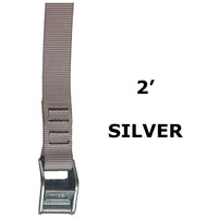 Load image into Gallery viewer, 1&quot; x 2&#39; Solgear cam strap - Silver
