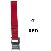 Load image into Gallery viewer, 1&quot; x 4&#39; Solgear cam strap - Red

