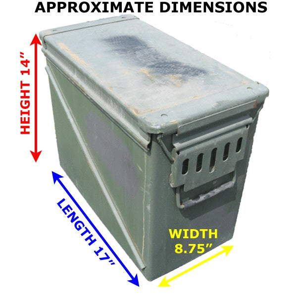 NRS Surplus Rocket Box (20mm Ammo Can) - 18.5"x8.25"x14.5", Steel, Water-Resistant, For Dry Storage - View #9