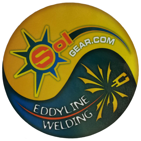 Solgear/Eddyline Logos - 5" Round Sticker