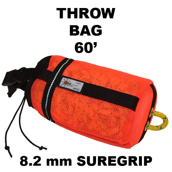 Rescue Throw Bag with 60' of 8.2 mm Sure-Grip